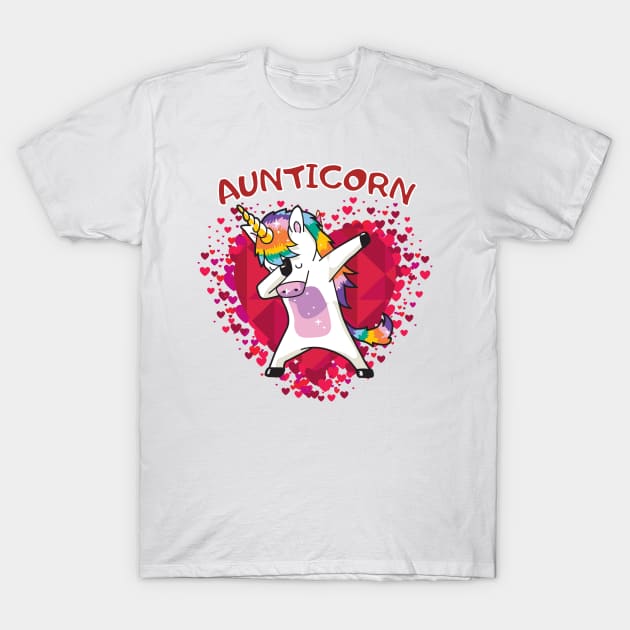 Aunticorn Love Gift T-Shirt by StylishPrinting